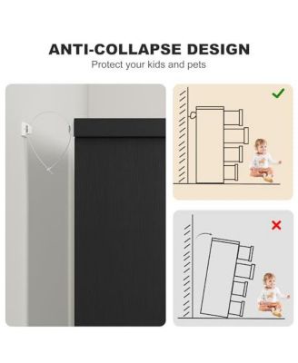 4 Drawer Dresser for Bedroom, 36in Tall 4 Chest of Drawers with Built-in Handles Design