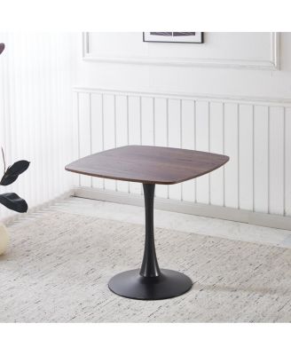 5pcs Dining Set, Mid-century Metal Leg Dining Table for 4-6, SET