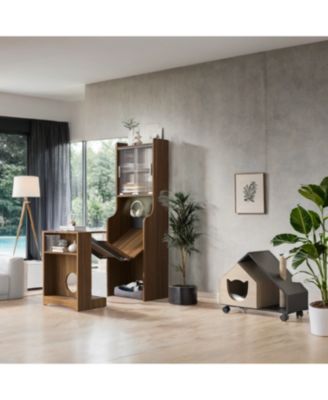 Mid-Century Modern Cat Cabinet