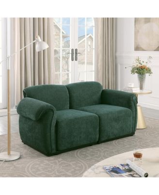 68.5" Modular Chenille Sofa with Iron Frame -  Living Room/Bedroom