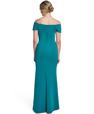 Women's Off-The-Shoulder Side Tuck Gown