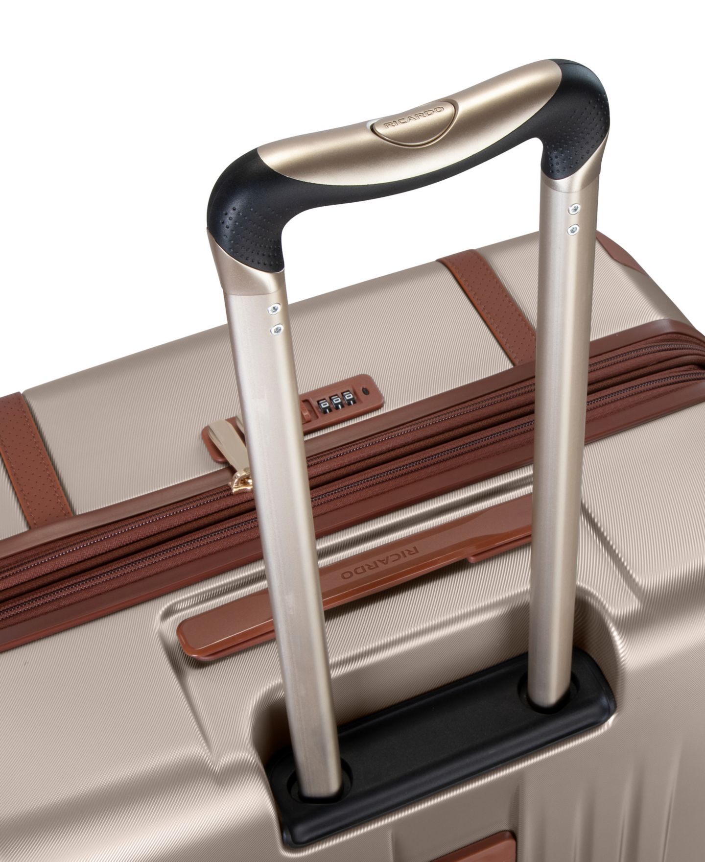 Чемодан Ricardo Montecito 2.0 Large Hardside Check-In Spinner Suitcase, цвет: Шампань — фото 8