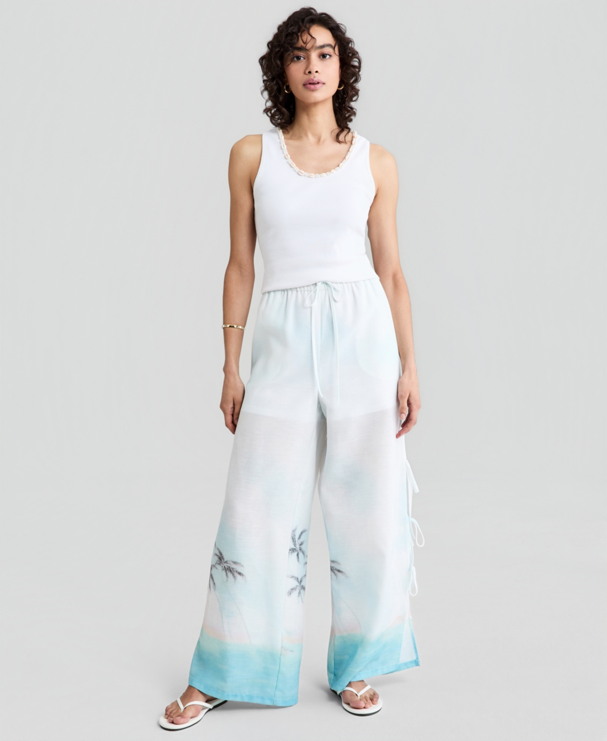 And Now This Women's Seashell-Trim Scoop-Neck Tank Top, Macy's Exclusive