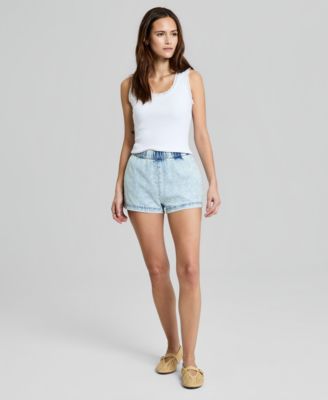 Women's Denim High Rise Pull-On Shorts