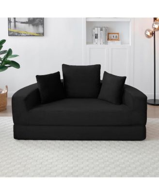 Convertible Sofa Couch Bed, Multi-functional, Adjustable Futon for Apartment