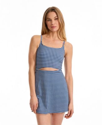 Women's Tugless Monokini Swim Dress Swimsuit
