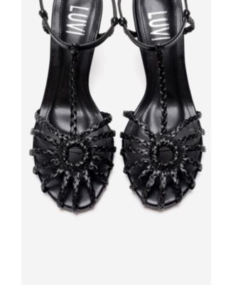 Womens Gerald Woven Strap Stiletto Pump