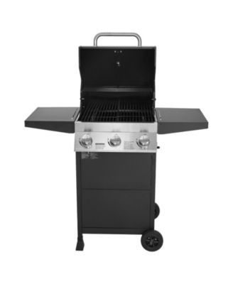 3-Burner Propane Gas Grill with 338 Sq. In. Cooking Area, 36,000 BTU, Foldable Side Shelves