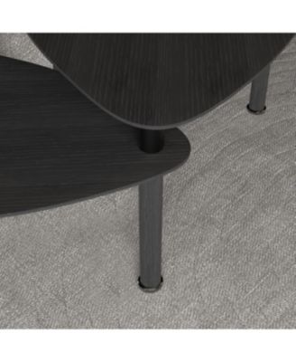 360 Rotatable Coffee Table for Living Room, Solid Wood Legs, Modern Apartment Furniture