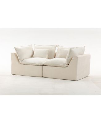 Cloud Couch Oversized Modular Sectional Sofa, 2-Seat
