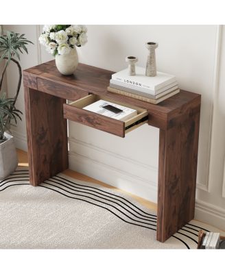 50-In. Natural Walnut Wood Grain Elegant Feature Bar Table