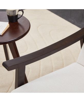 Modern armchair with high back