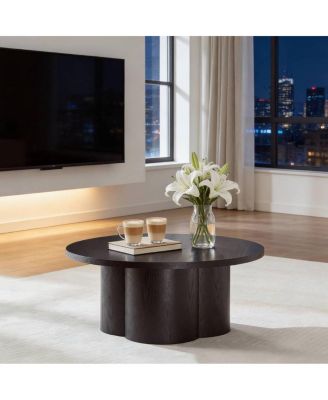 Round Modern Coffee/Accent Table for Living Room/Office/Bedroom