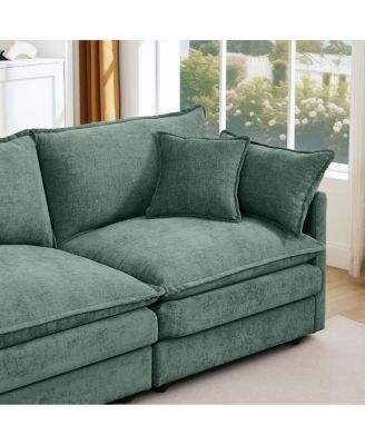 Modular Sectional Sofa, 102" L-Shaped Couch Set