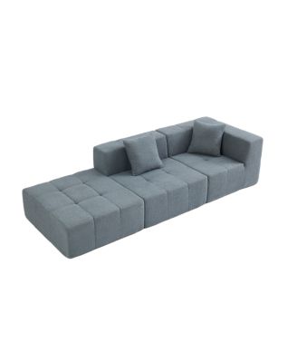Modern Modular Sectional Single Sofa Couch Accent Armless Chair