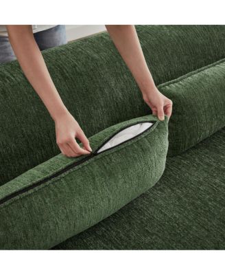  Chenille L-Shape Luxury Sectional Sofa, Minimalist Design, Comfy Sleeper Couch