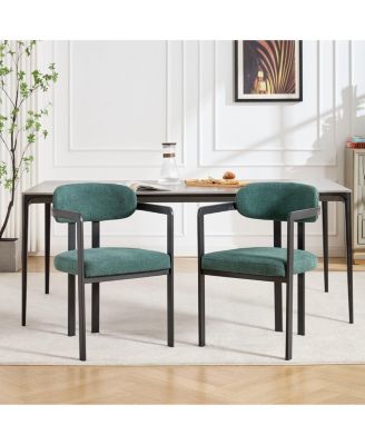  Modern Dining Room Chairs, Upholstered Boucle Kitchen Dining Chairs