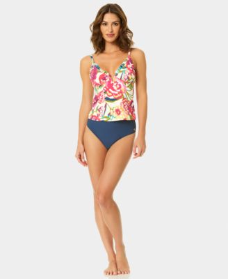 Women's V-Neck Ruffle Tankini Top