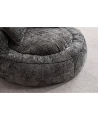 Foam Bean Bag Chair - Soft Chenille Cover - Indoor/Outdoor