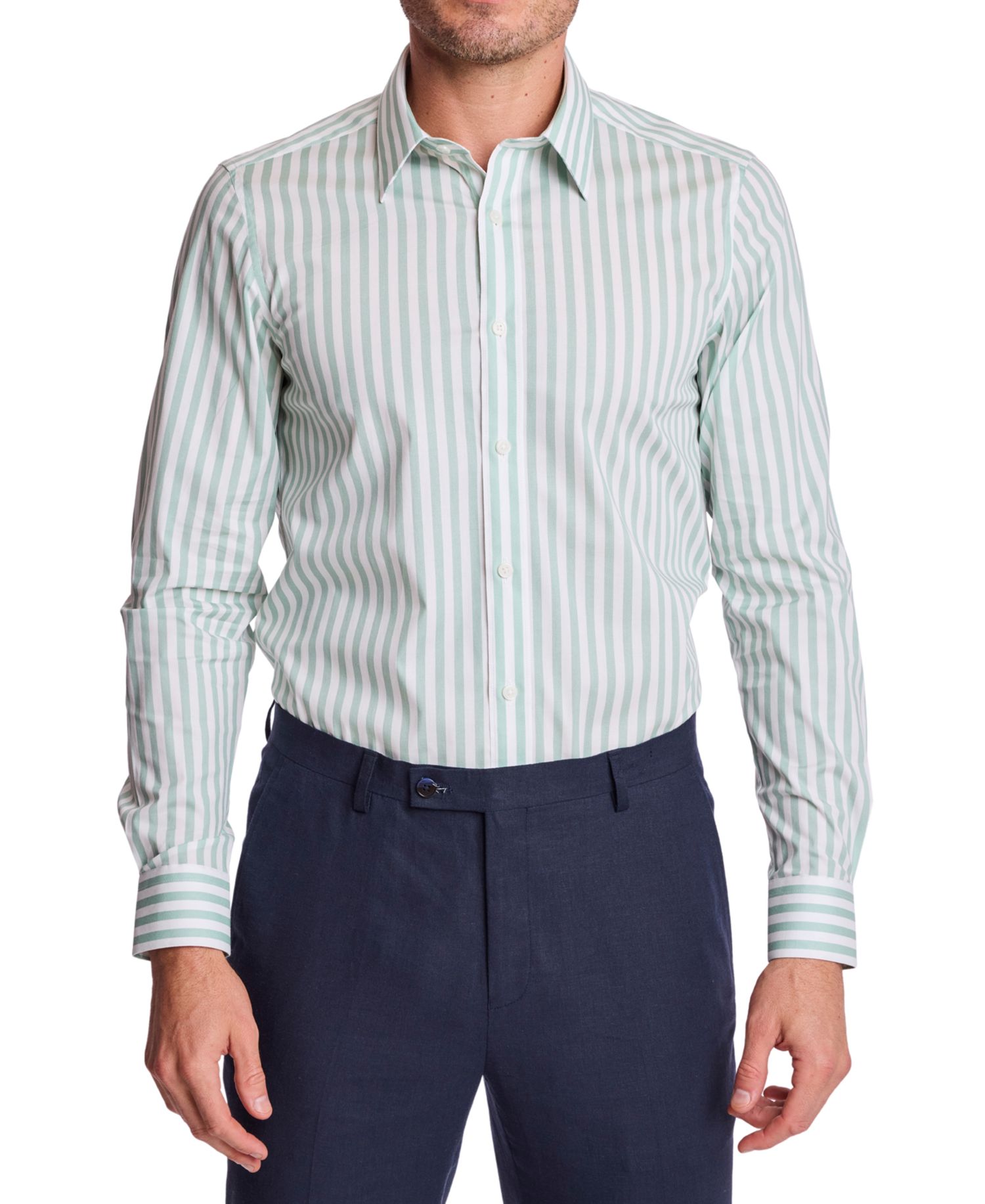 Men's Striped Slim-Fit Shirt