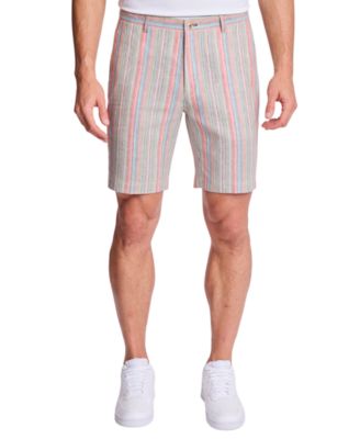 Men's Striped Slim-Fit Shorts