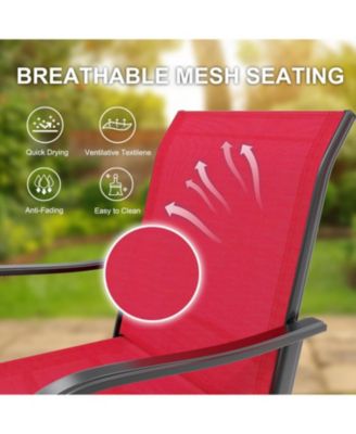 3 PCS Patio Swivel Bar Stools Set, 3 Piece Swivel Outdoor Table and Chairs Bar Set, All Weather Textile Fabric Outdoor High Stool Bistro Set