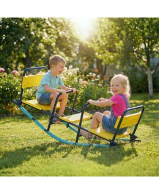 2 in 1 Teeter Totter Seesaw for Kids Age 3-8 for Indoor Outdoor