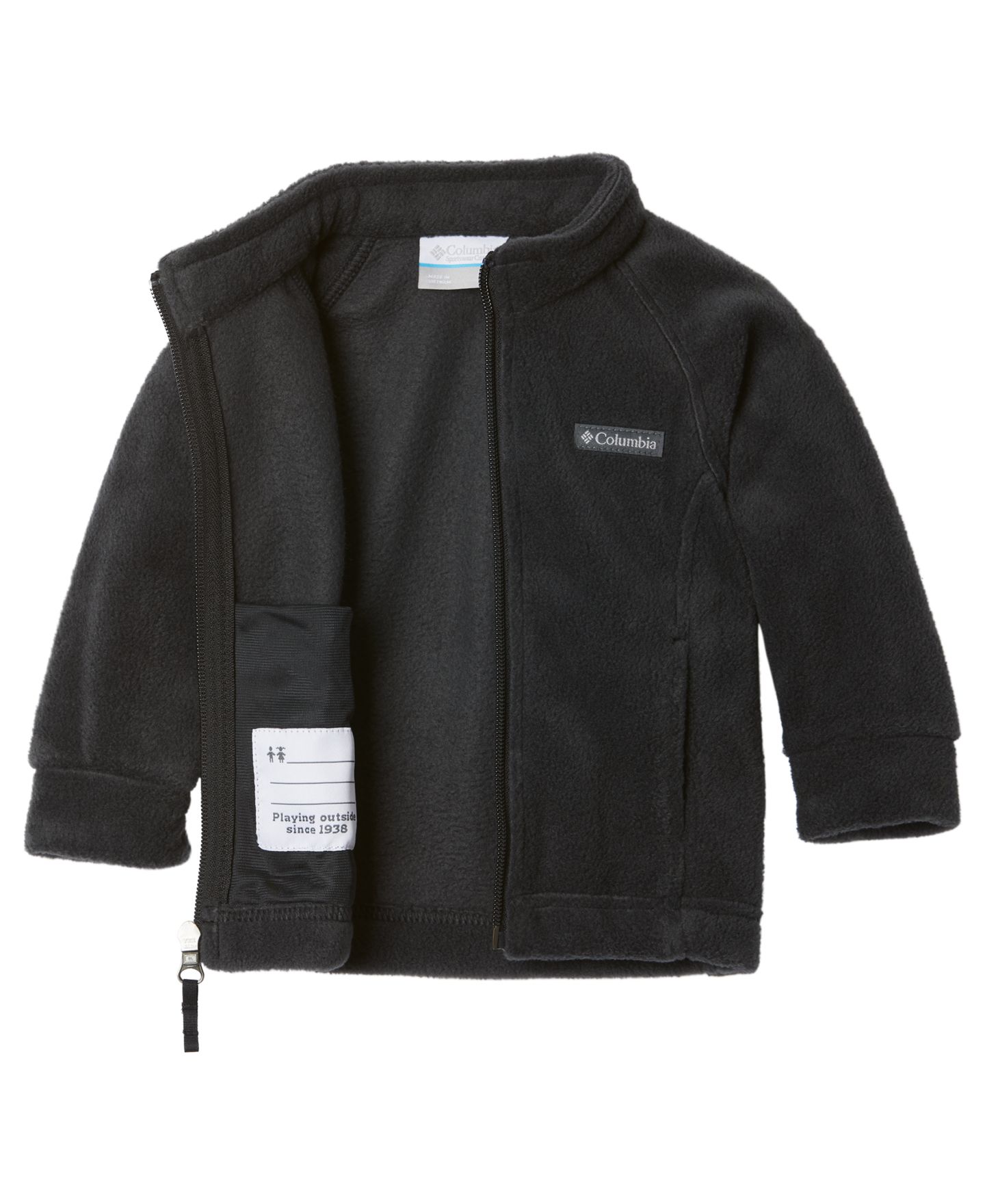 Куртка Columbia Girls' 7-18 Benton Springs Full-Zip Fleece, цвет: Чёрный — фото 2