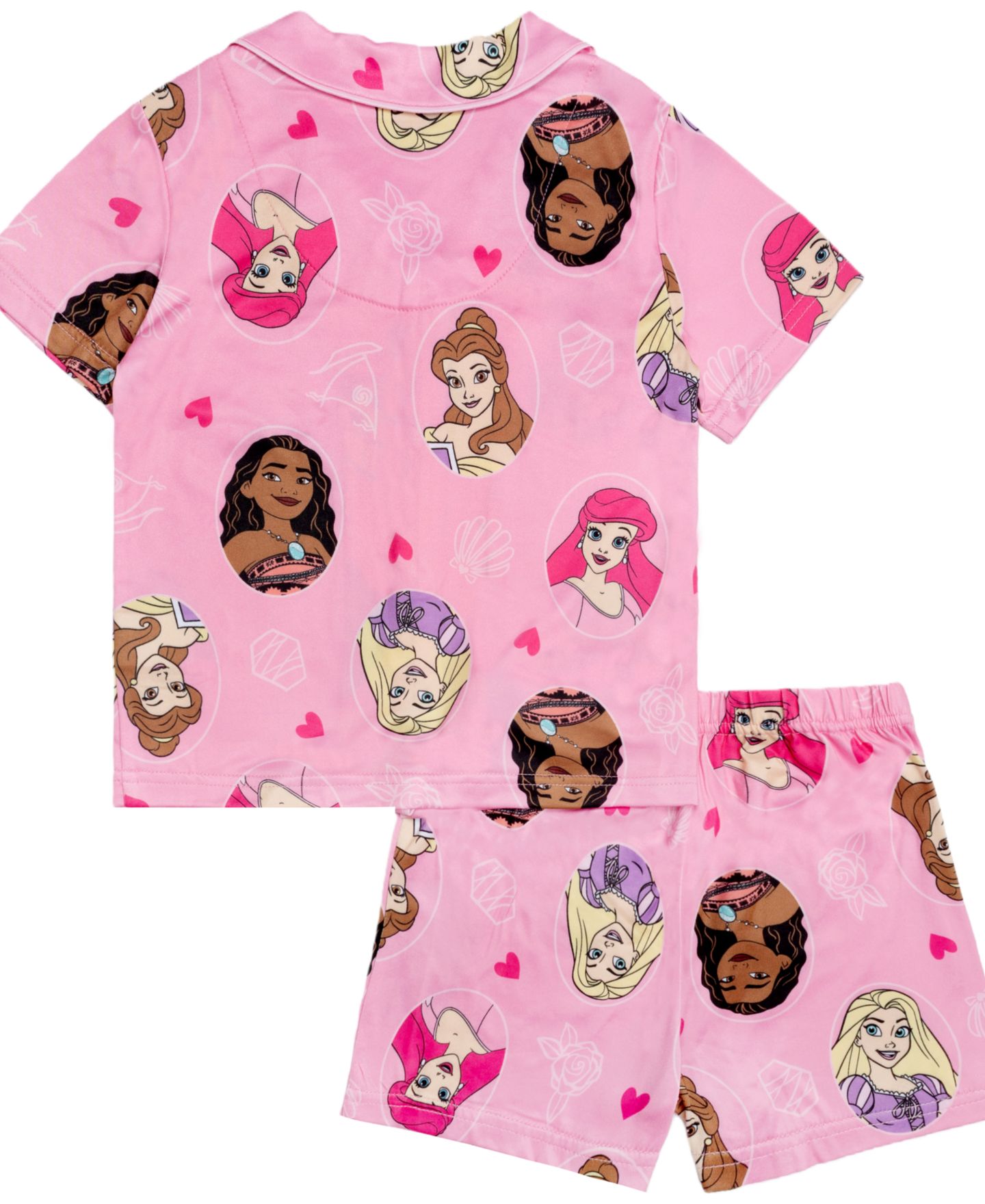 Детский комплект Disney Princess: топ с отложным воротником и шорты, 2T-4T, цвет: Assorted — фото 2