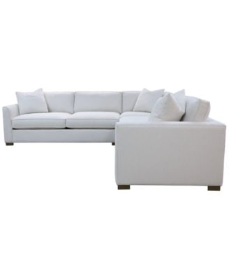 Corine 3-Pc. Upholstered Sectional Sofa Set with Toss Pillows