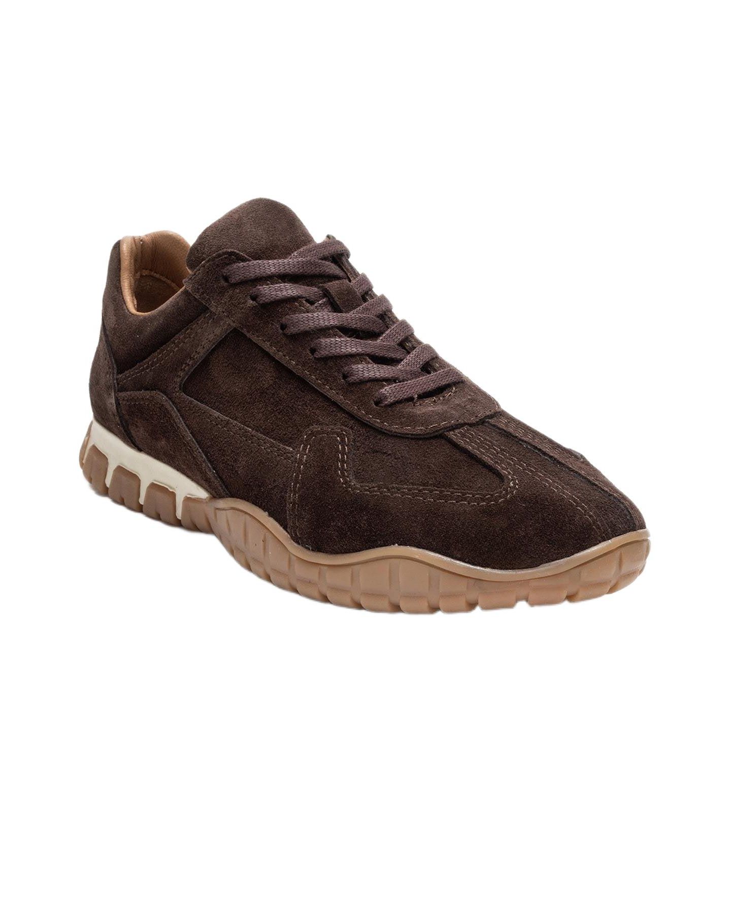 Женские кроссовки Forever & Always Shoes Lars Leather, цвет: Коричневый замшевый — фото 1