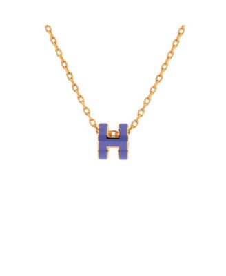 Pop H Pendant Chain Necklace