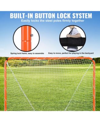 6 x 6 Ft Lacrosse Goal with Steel Frame and Carry Bag