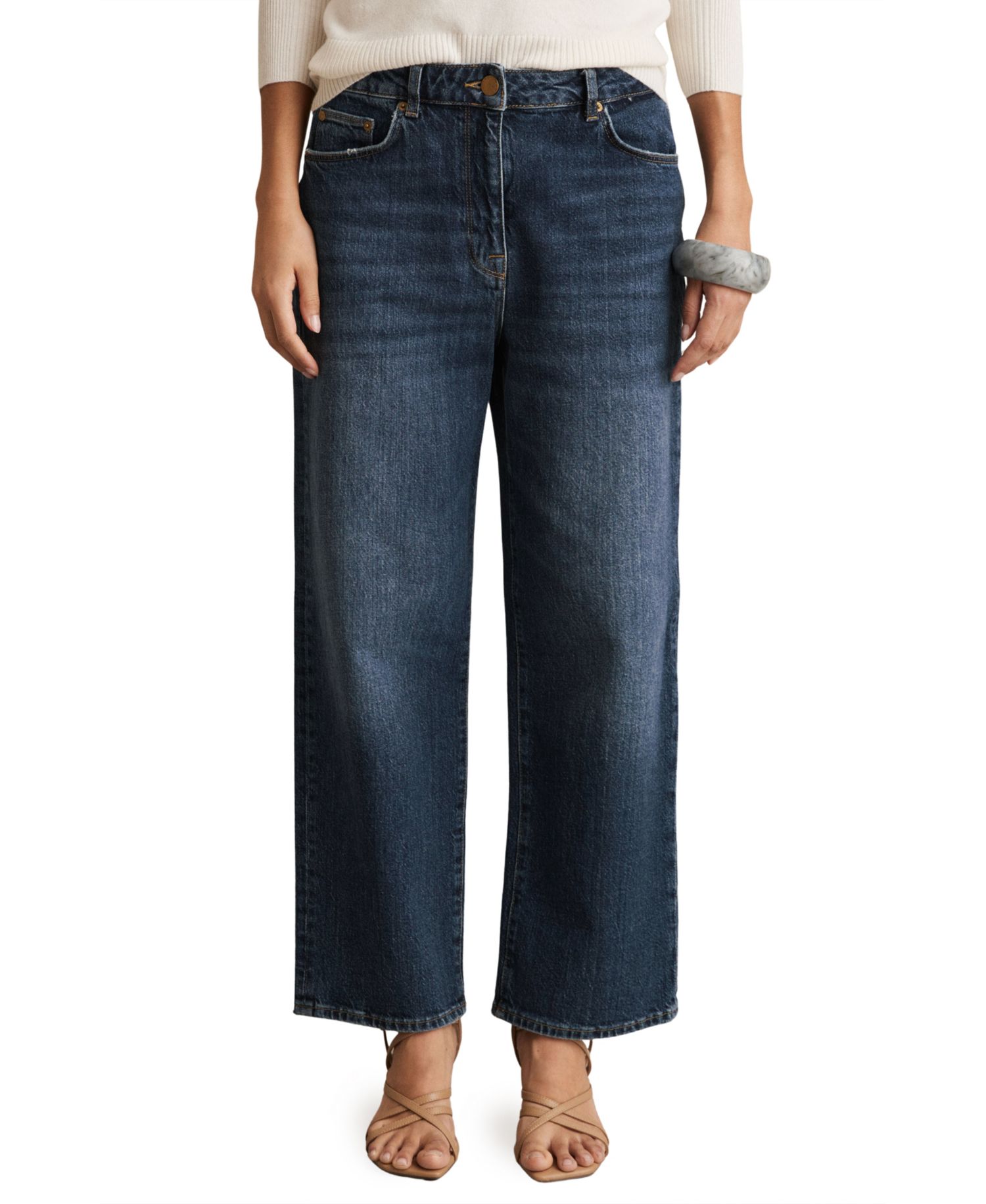 Women's Selin Mid-Rise Straight-Leg Jeans