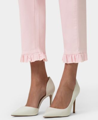 Women's Ruffle Denim Skimmer Pull-On Sleepwear Pant