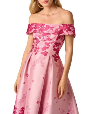 Women's Floral-Print Off-The-Shoulder Dress