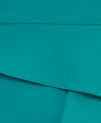 Women's Beaded One-Shoulder Crepe Gown