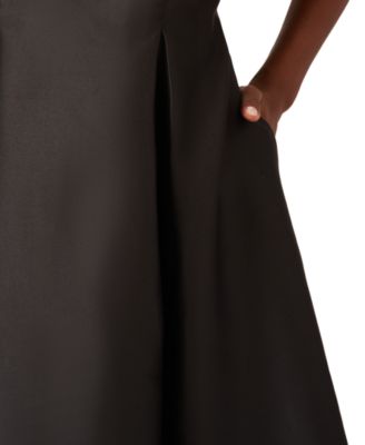 Women's Boat-Neck Fit & Flare Midi Dress