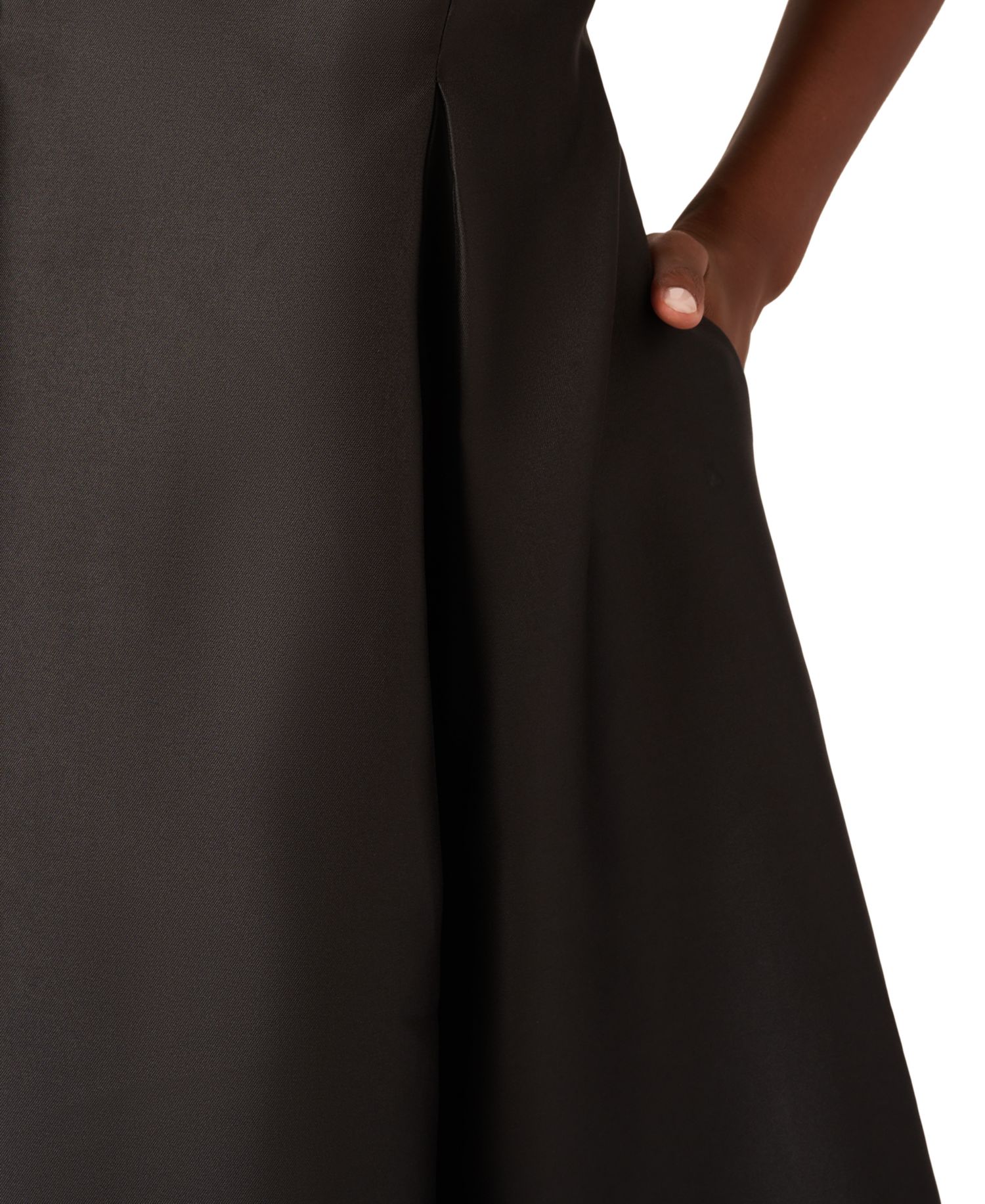 Women's Boat-Neck Fit & Flare Midi Dress