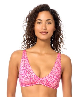 Women's Pisces Printed Tie-Back Swim Bikini Top