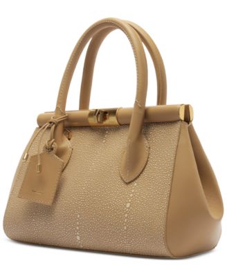 Morgan Small Turn-Lock Tote Bag