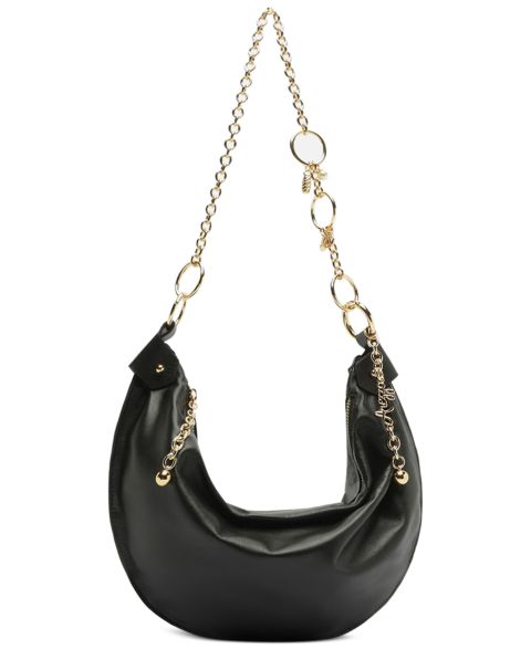 Женская сумка Arezzo Paisley Large Leather Shoulder Handbag, цвет: Чёрный