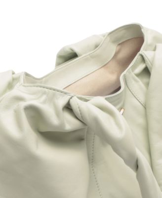 Rita Extra-Large Decorative Tassel Snap Button Hobo Bag