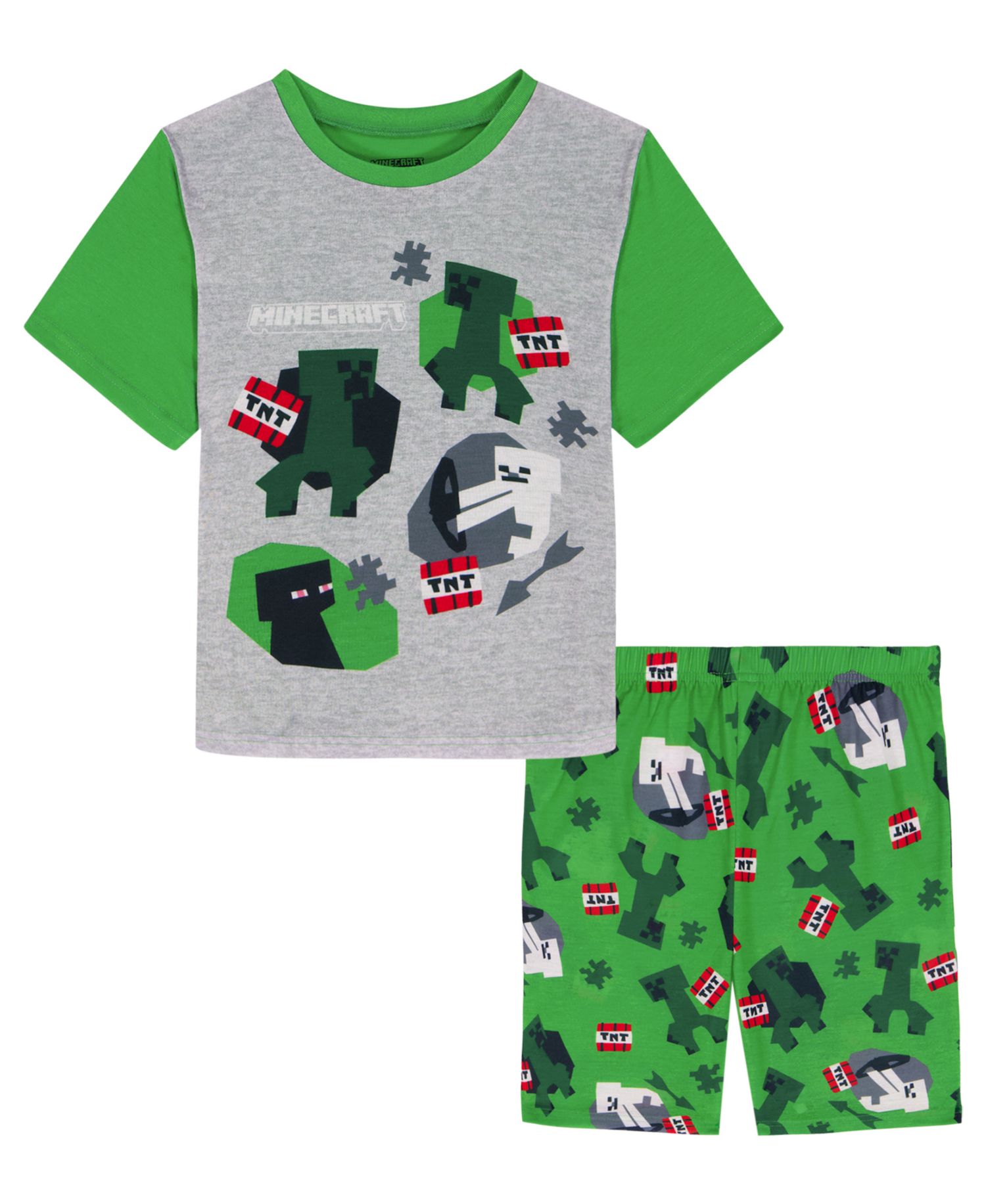Boys' 6-12 Printed Short-Sleeve T-Shirt and Shorts, 2-Piece Set