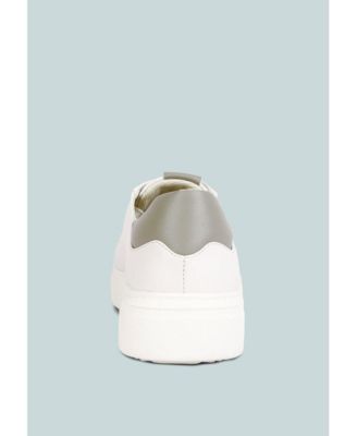 SCHICK Womens Lace Up Leather Sneakers