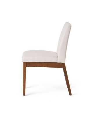 5-Piece Dining Table Set with Solid Wood Table and 4 Upholstered Chairs