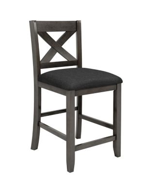  Rustic Farmhouse Counter Height Dining Table Set with 4 Chairs