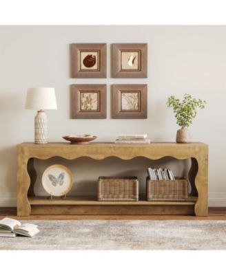 TV Stand for 65 Inch TV, Wooden Entertainment Center, Farmhouse TV Media Console Table