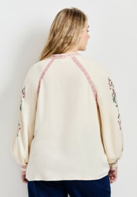 Women's Plus Size Chloe Embroidered Blouse