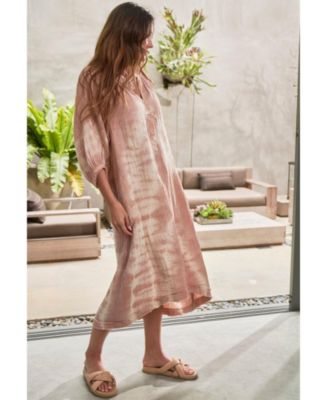 Women's Ocean+Main Tie Dye Gauze Dress with Pockets